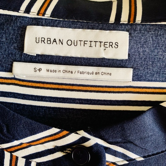 Urban Outfitters NWOT Striped Long Button Down Blouse - Picture 3 of 4